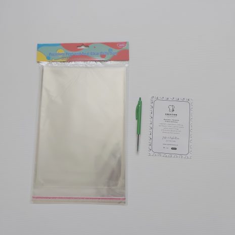 Clear Cello bags A4 22x30cm resealable